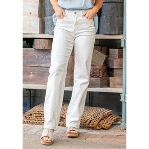 Judy Blue Masie Ecru High Waist Straight Fit Jean NWT Size 30